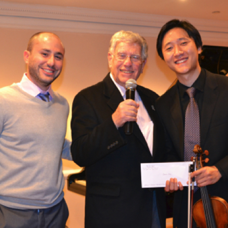 Violinist Sean Lee, pictured right, received the $5000 David & Goldie Blanksteen Grant. Sean performed four caprices by Nicolo Paganini at the Gala Awards Concert.